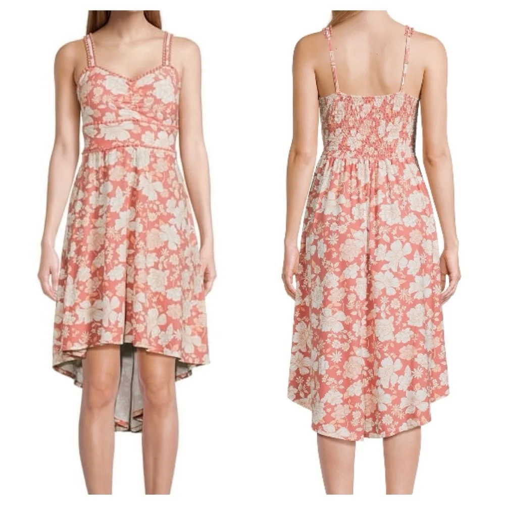 Women's no Boundaries Dress XXL Orange Floral